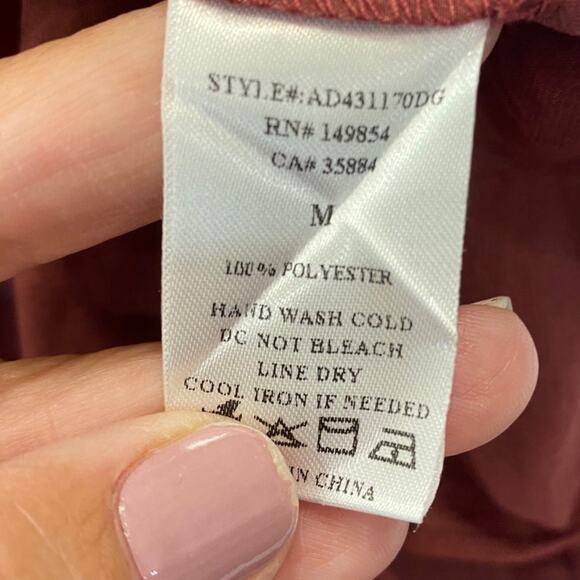 Sadie & Sage long sleeve Mini Dress with square neckline size medium - Picture 10 of 12